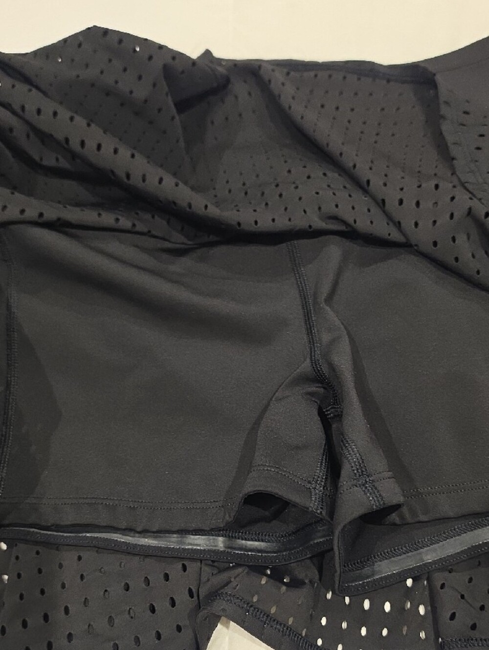Athleta Black Laser-Cut Circle Skirt with Wide Waistband - Picture 4 of 10
